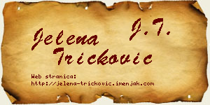 Jelena Tričković vizit kartica